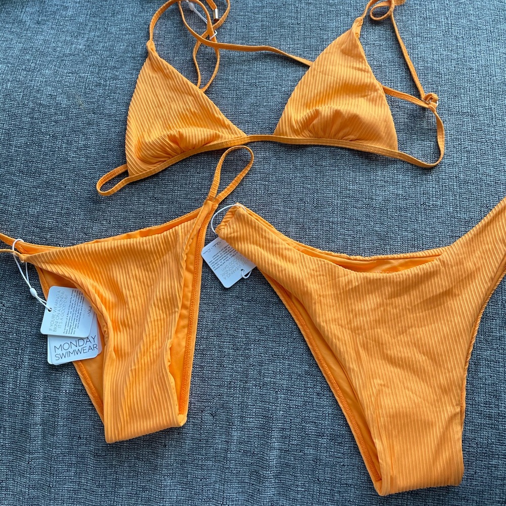 Monday Swimwear Tangerine set